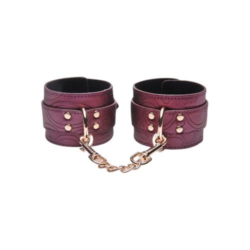 Captured Embroidered Wrist cuffs purple