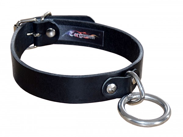 TERGINUM Bondage Collar with Ring and Triangle / 25 mm