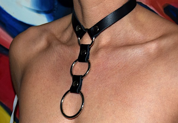 Sexy BDSM Leather collar