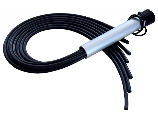 BDSM Rubber Whip Flogger with metal handle